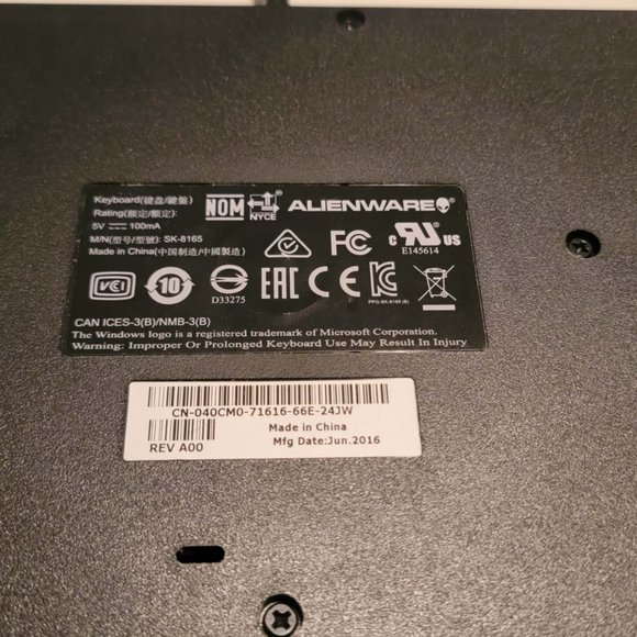 Alienware Keyboard - Picture 5 of 5
